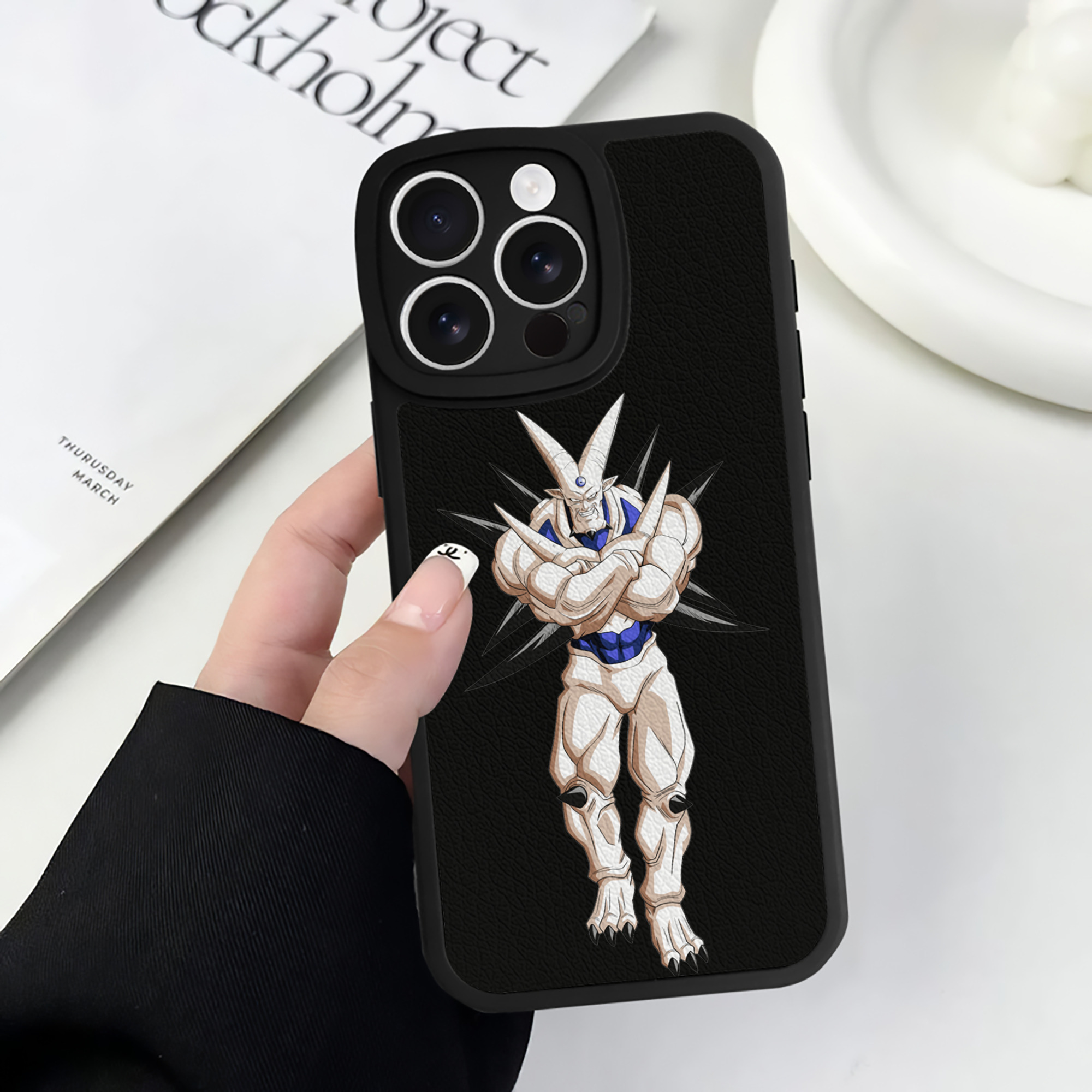 （画像用） ドラゴンボール DRAGON BALL 【iPhone 16シリーズ対応】シリコンスマホケース（レザー調） 材質：シリコン